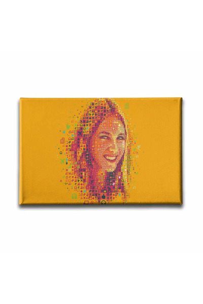 enmalife Portret colorat de femeie, pictură decorativă pe pânză pentru perete