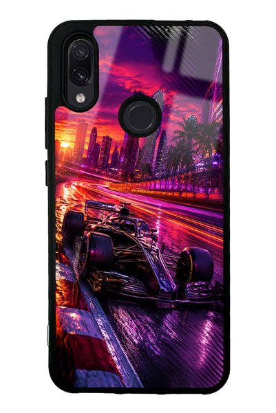 S Mode حافظة هاتف Xiaomi Redmi Note 7 باللون الأرجواني بتصميم Apex اللامع