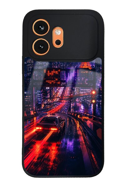 S Mode Honor 600 Neon Tokyo Nights Design Glossy Phone Case