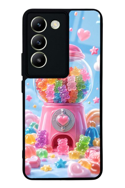 S Mode حافظة هاتف لامعة بتصميم Vivo V30 Lite Candy Bear Dream