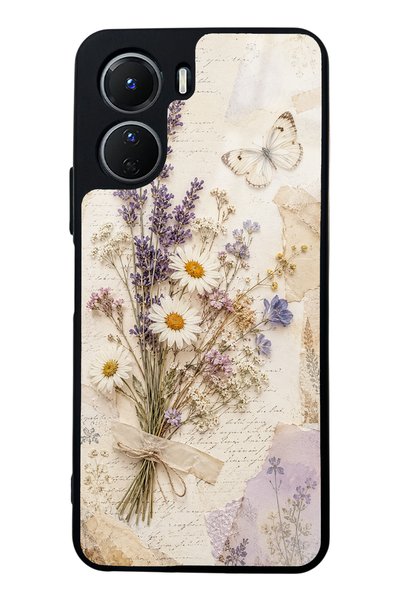 S Mode Vivo Y16 Glossy Phone Case with Lavender Meadow Design