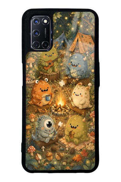 S Mode Oppo A52 Forest Friends Camp Design Glossy Phone Case