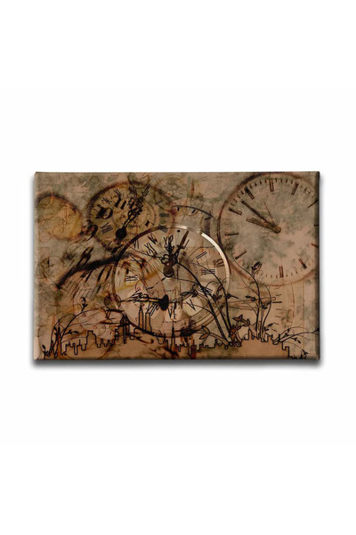 enmalife Παγκόσμιος Χάρτης Διακοσμητικός Πίνακας Τοίχου από Καμβά