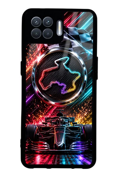 S Mode Oppo Reno 4 Lite Glossy Phone Case with Apex Lights Design