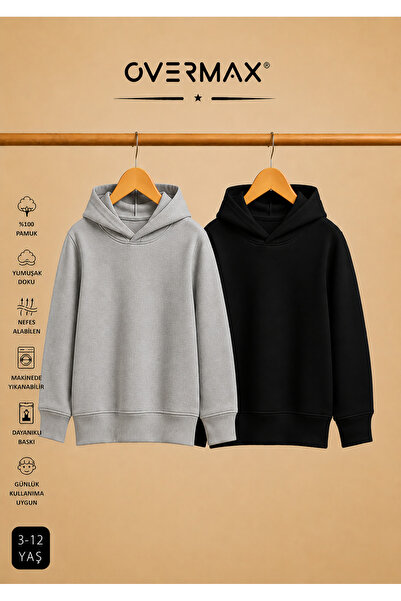 Çocuk 2’li Sweatshirt Takımı – 3-12 Yaş