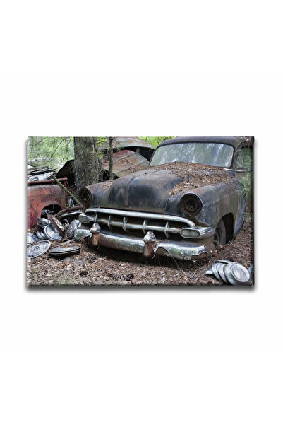 enmalife Διακοσμητικός πίνακας τοίχου από καμβά Hurda Classic Car