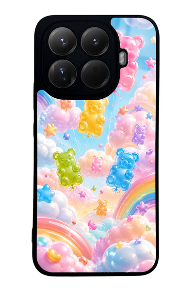 S Mode حافظة هاتف Xiaomi Mi 15T Pro بتصميم Jelly Bear Sky لامعة