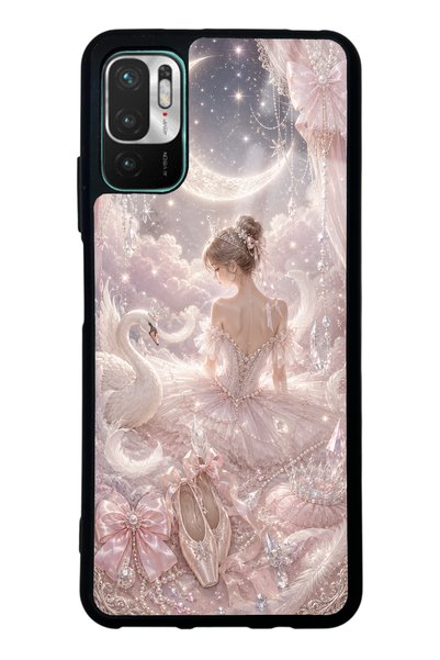 S Mode حافظة هاتف Xiaomi Redmi Note 10 5G بتصميم Starlight Ballerina اللامع