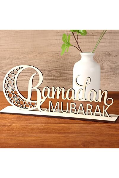 OEM Centru de masă din lemn elegant pentru Ramadanul islamic și Eid Al-Fitr
