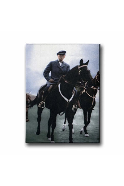 enmalife Ataturk on Horseback Decorative Canvas Wall Painting