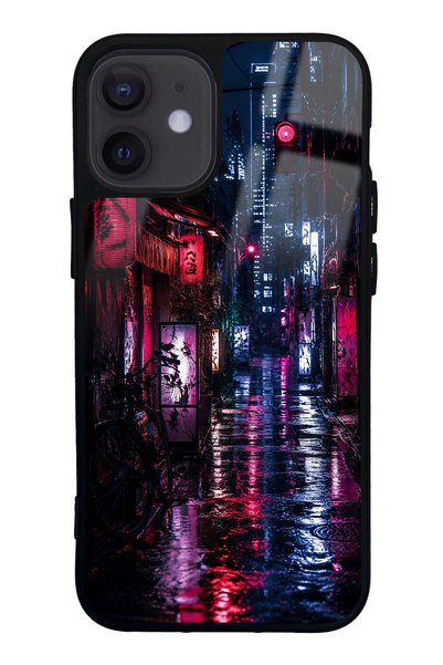 S Mode iPhone 12 Mini Electric Alley Design Glossy Phone Case