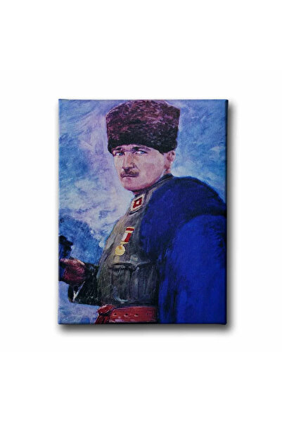 enmalife Ελαιογραφία Πορτρέτο του Ατατούρκ Καλλιτεχνική ζωγραφική σε καμβά γι...