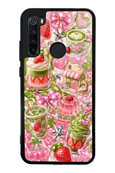 S Mode حافظة هاتف لامعة بتصميم ماتشا كاندي كلوب لهاتف Xiaomi Redmi Note 8