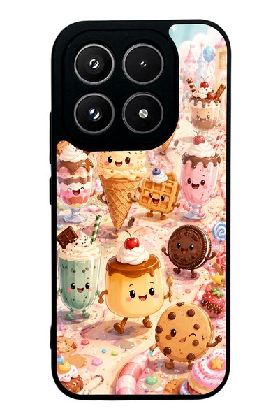 S Mode حافظة هاتف Xiaomi 17 بتصميم Dessert Wonderland اللامعة