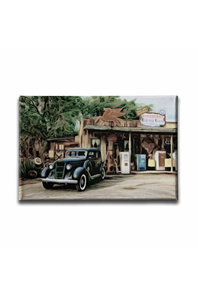 enmalife Oil Painting Classic Car Artistic Canvas Wall Painting