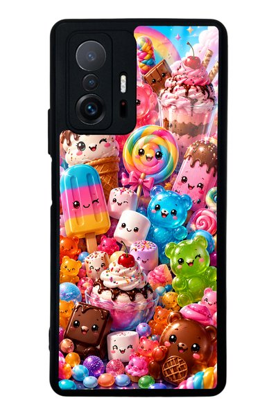 S Mode Xiaomi Mi 11t Kawaii Candy Party Design Glossy Phone Case