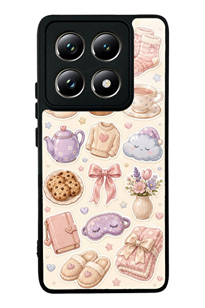 S Mode Xiaomi Mi 14t Pro Pastel Sleepover Design Glossy Phone Case