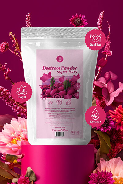 Mim and More Doğal Pancar Tozu - Superfood Beetroot Powder, 100 g