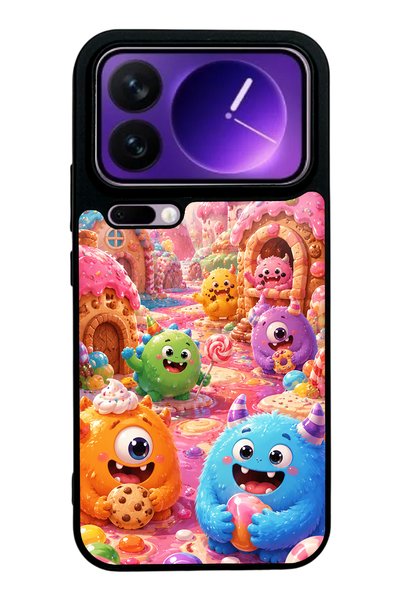 S Mode حافظة هاتف Xiaomi 17 Pro بتصميم Sugar Monster Town لامعة