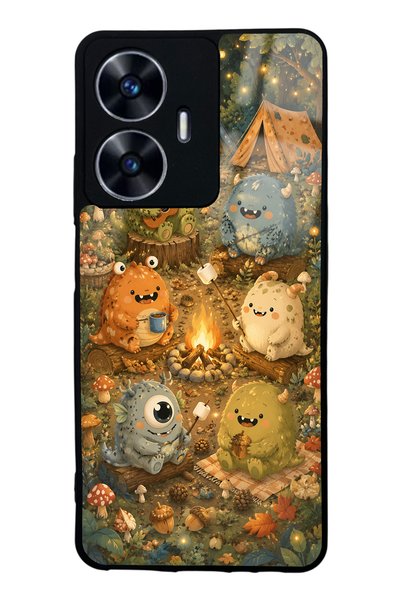 S Mode Realme C55 Forest Friends Camp Design Glossy Phone Case