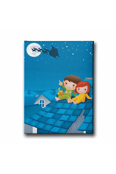 enmalife Pictură murală pe pânză pentru camera copiilor cu desene animate