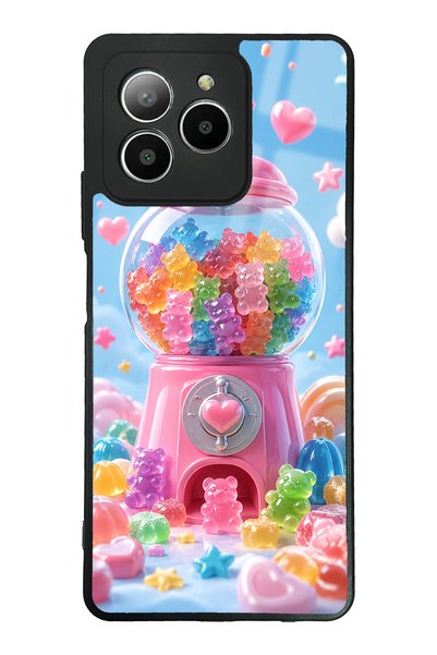 S Mode حافظة هاتف لامعة بتصميم أوميكس X7 كاندي بير دريم