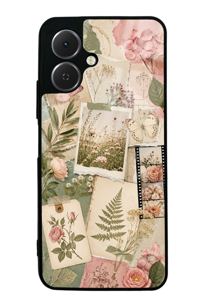 S Mode حافظة هاتف لامعة بتصميم Soft Garden Notes من Tecno Spark Go2