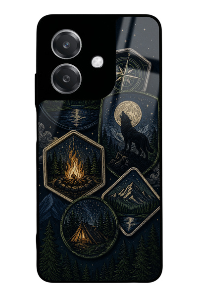 S Mode حافظة هاتف لامعة بتصميم Moonlit Trails لهاتف Oppo A3