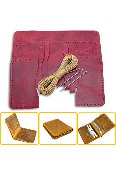 ipekbazaar DIY Dara Leather Wallet Making Kit, DIY Handmade Wallet Card Holde...
