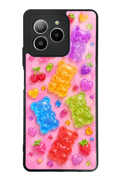 S Mode Omix X7 Candy Bear Fruits Design Glossy Phone Case