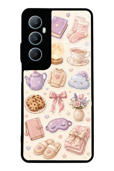 S Mode Realme C65 Pastel Sleepover Design Glossy Phone Case