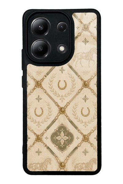 S Mode حافظة هاتف Xiaomi Redmi Note 13 4G بتصميم Maison Équestre لامعة