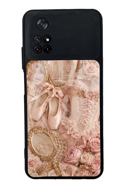 S Mode حافظة هاتف لامعة بتصميم رويال باليه فانيتي لهاتف Xiaomi Poco M4 Pro