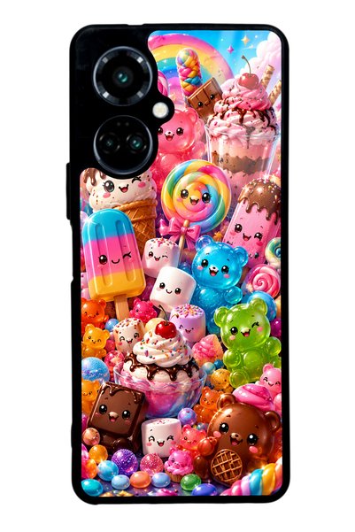 S Mode Tecno Camon 19 Kawaii Candy Party Design Glossy Phone Case