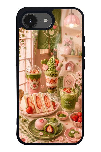 S Mode غطاء هاتف لامع بتصميم زاوية بيري ماتشا لآيفون 16E