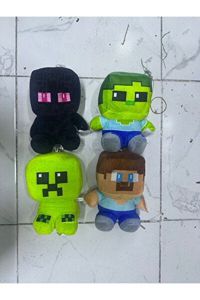 Genel Markalar Minecraft Peluş Oyuncaklar 4 Lü Set 22 Cm