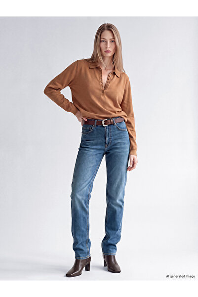 LC Waikiki High Waist Slim Fit Women's Jean Trousers
