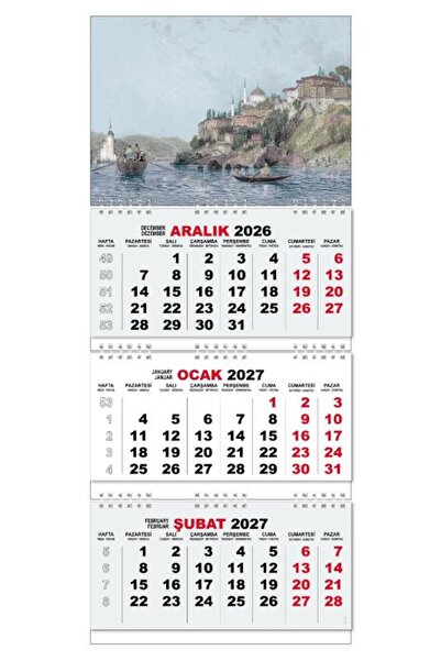 Halk Kitabevi 2027 Gemici Duvar Takvimi - Sandal Sefası