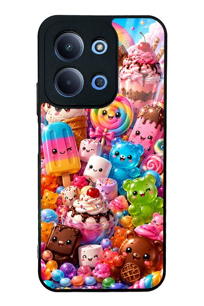 S Mode Xiaomi Redmi 15C Kawaii Candy Party Design Glossy Phone Case