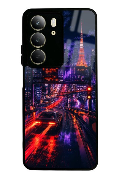 S Mode Realme C75 Neon Tokyo Nights Design Glossy Phone Case