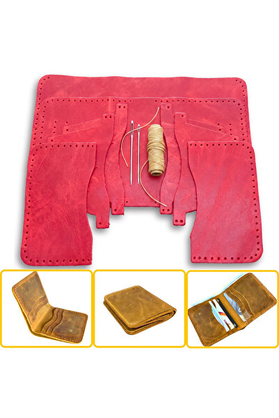 ipekbazaar DIY Dara Leather Wallet Making Kit, DIY Handmade Wallet Card Holde...