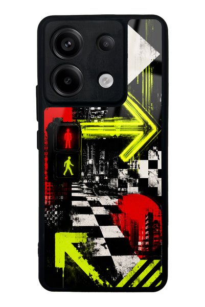 S Mode حافظة هاتف Xiaomi Redmi Note 13 Pro 5G بتصميم نيون ديسكتري لامع
