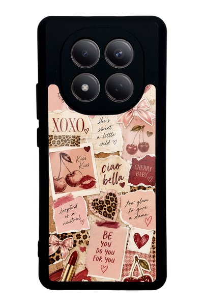 S Mode حافظة هاتف لامعة بتصميم شيري ليوبارد نوتز لهاتف شاومي ريدمي نوت 15 5G
