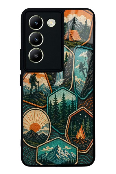 S Mode حافظة هاتف لامعة بتصميم Wild Horizon لهاتف Vivo V30 Lite