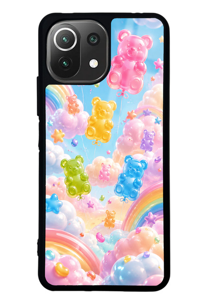 S Mode حافظة هاتف Xiaomi Mi 11 Lite Jelly Bear Sky بتصميم لامع