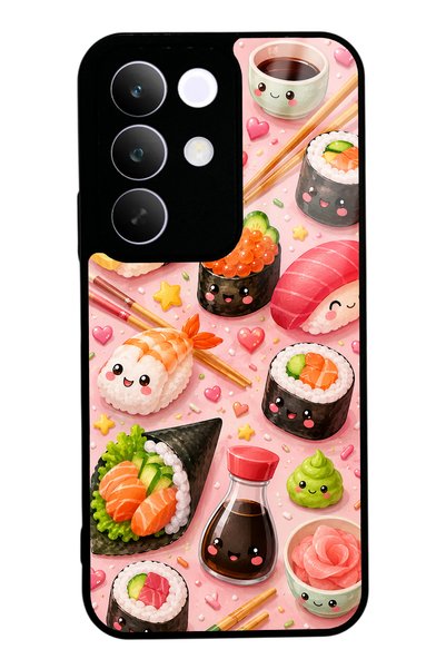 S Mode حافظة هاتف لامعة بتصميم Realme C85 Sushi Love Club