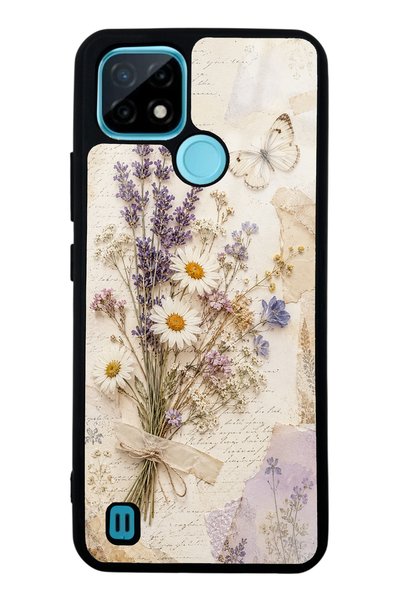 S Mode Realme C21 Lavender Meadow Design Glossy Phone Case