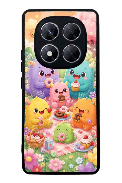 S Mode Xiaomi Redmi Note 14 Pro 5g Monster Picnic Party Design Glossy Phone Case