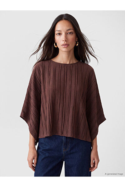LC Waikiki Lcw everyday crew neck striped oversize blouse