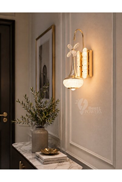 best power Triple Light Gold Led Wall Lamp